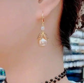 Ball Fancy Zircon Earrings